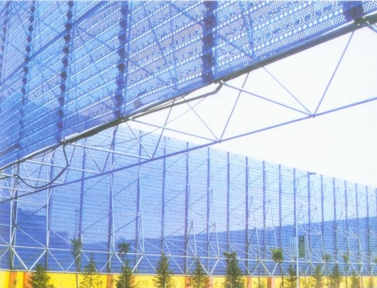 义乌环保扫风墙网架工程