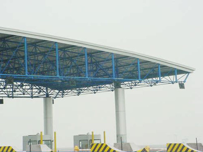 义乌收费站网架工程